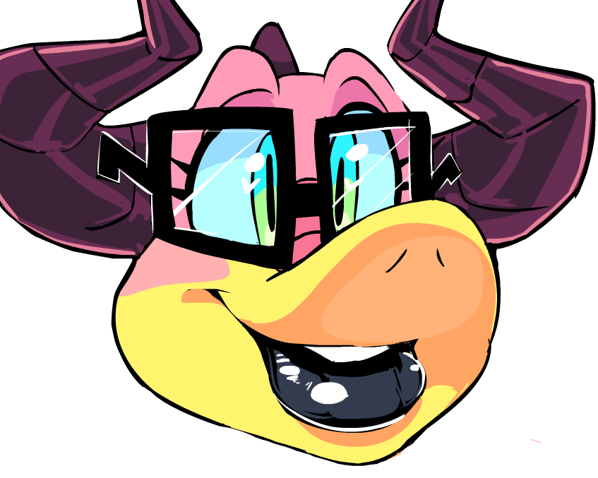 alpha_channel black_lipstick dragon dragoness_(vimhomeless) eyewear female glasses lipstick makeup simple_background solo transparent_background vimhomeless