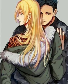 blonde_hair dark_hair long_hair otabek_altin plisetsky_yurio