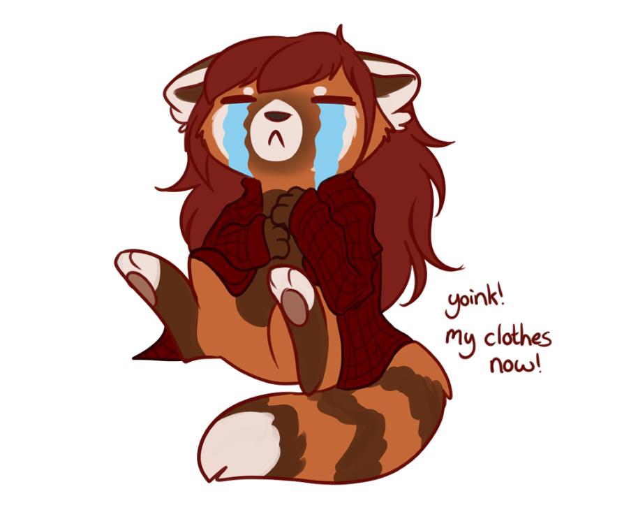 2019 ailurid d_vixie dennyvixen digital_media_(artwork) english_text feral mammal red_panda simple_background sitting solo text