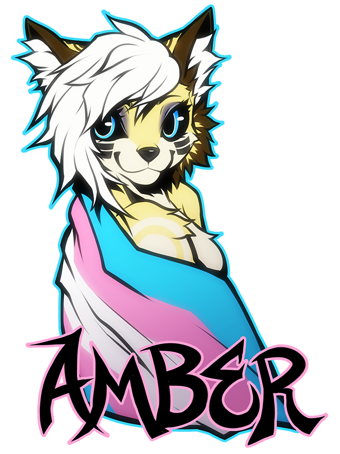 2019 3:4 alpha_channel anthro black_nose black_sclera blue_eyes breasts falvie featureless_breasts female fur hair lgbt_pride mammal nude pride_colors simple_background smile solo stated_transgender transgender_pride_colors transparent_background white_hair