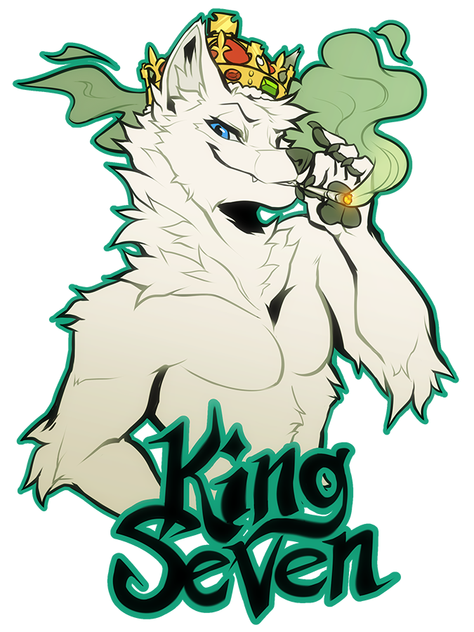 2019 3:4 alpha_channel anthro blue_eyes crown falvie fur male mammal nude simple_background smile smoking solo transparent_background white_fur