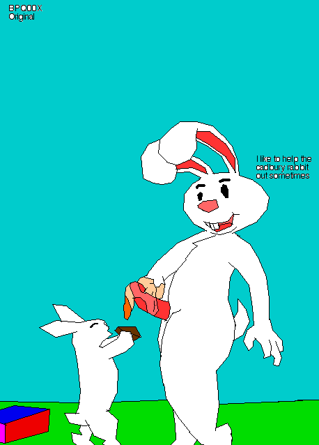 bpq00x cadbury cadbury_rabbit eggie_the_rabbit hersey mascots