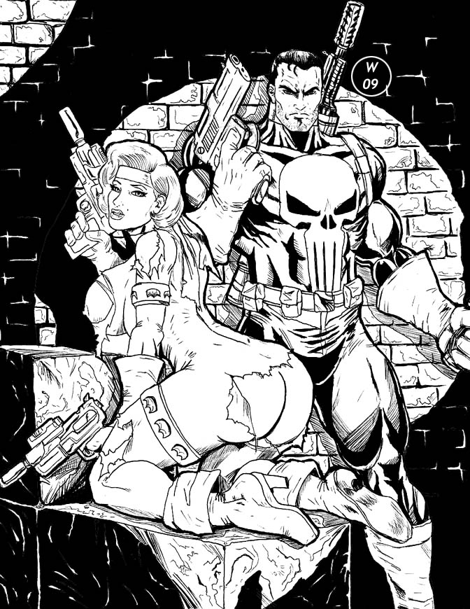 marvel punisher silver_sable tagme wolverino