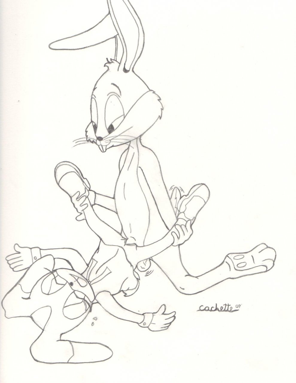 bugs_bunny cachette cream_the_rabbit crossover looney_tunes sonic_team