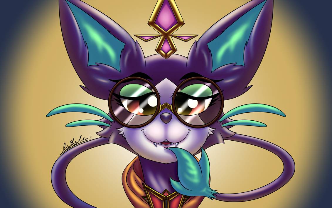 cat fan_art glasses league_of_legends lol teacher