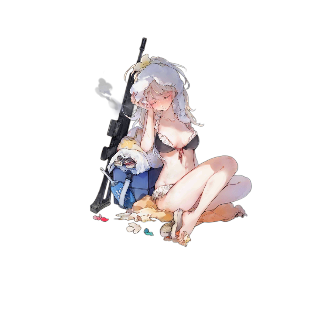 1girl ahoge alternate_costume alternate_hairstyle assault_rifle bag bangs bare_shoulders bikini blonde_hair blush braid breasts cleavage closed_eyes collarbone crab crown_braid cup damaged dirty eyebrows_visible_through_hair facing_viewer fan flower food french_braid frills fruit full_body g36_(girls_frontline) girls_frontline gradient_hair groin gun h&amp;k_g36 hair_between_eyes hair_flower hair_ornament hand_on_own_head head_tilt holding holding_towel jewelry leg_up long_hair maid maid_bikini medium_breasts messy_hair multicolored_hair navel necklace official_art open_bag paper_fan parted_lips petals ponytail rifle sandals sarong sarong_removed shuzi sidelocks sitting solo stomach sweat swimsuit torn_clothes torn_sarong towel towel_on_head transparent_background tropical_drink uchiwa very_long_hair weapon wet