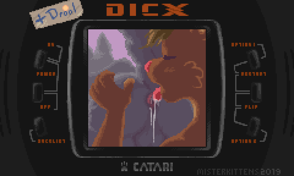 2019 2d_animation 4_fingers ambiguous_gender anal animated anthro anthro_on_anthro anus atari atari_lynx balls big_butt bodily_fluids brown_body brown_fur butt butt_grab button_(disambiguation) canid canine canis cheek_tuft console controller cutaway deep_rimming digital_media_(artwork) drooling duo english_text eyes_closed face_tuft faceless_male fingers fur green_hair grey_body grey_fur hair hand_on_butt humanoid_hands leaning leaning_forward licking lutrine male male/ambiguous mammal misterkittens mustelid oral pink_nose pixel_(artwork) presenting presenting_hindquarters raised_tail rimming saliva sex signature submissive submissive_male text tongue tongue_out tuft video_games watermark wet wolf