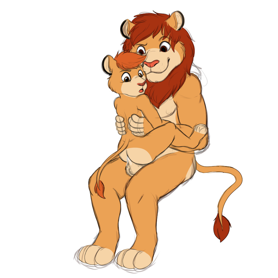 anal baltnwolf_(artist) bodily_fluids child cub cum cum_in_ass cum_inside father father_and_child father_and_son felid genital_fluids incest lion male male/male mammal pantherine parent parent_and_child son toddler young