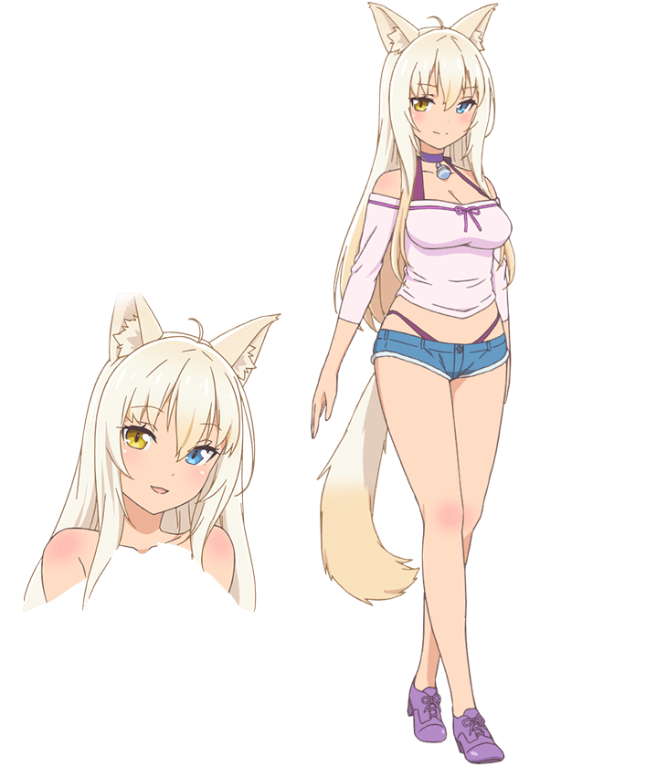 1girl blonde_hair blue_eyes coconut_(sayori) heterochromia long_hair nekopara official_art yellow_eyes