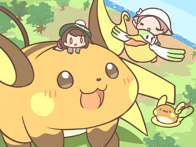 2019 4:3 alolan_raichu nintendo pok&eacute;mon pok&eacute;mon_(species) raichu rairai-no26-chu regional_variant video_games