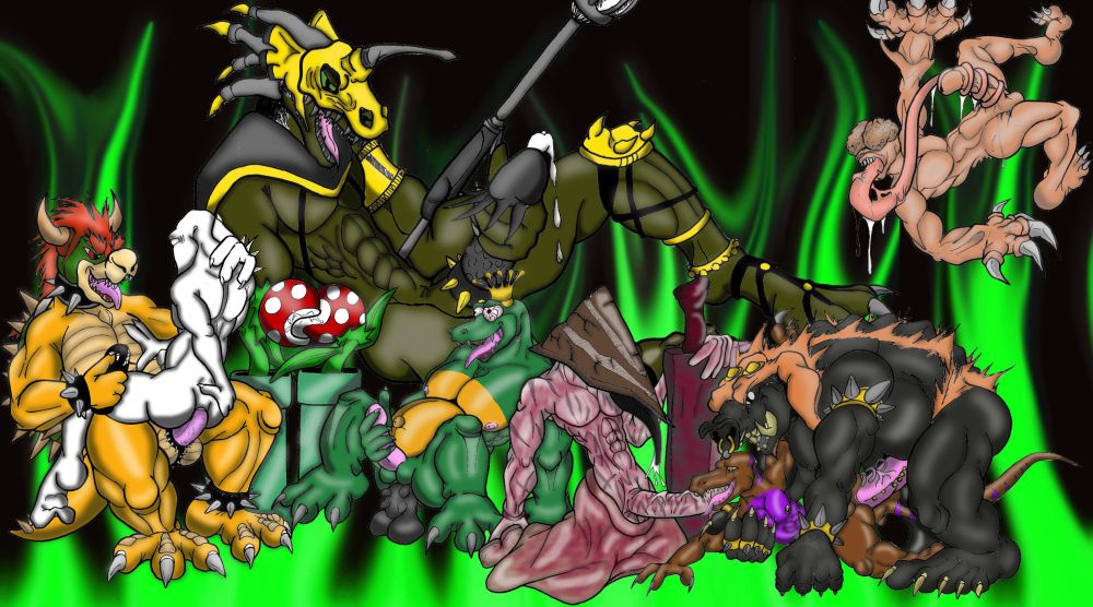 bowser castlevania donkey_kong donkey_kong_country galamoth ganondorf king_k._rool kremling legend_of_zelda licker nintendo piranha_plant pyramid_head resident_evil silent_hill_2 super_mario_bros.