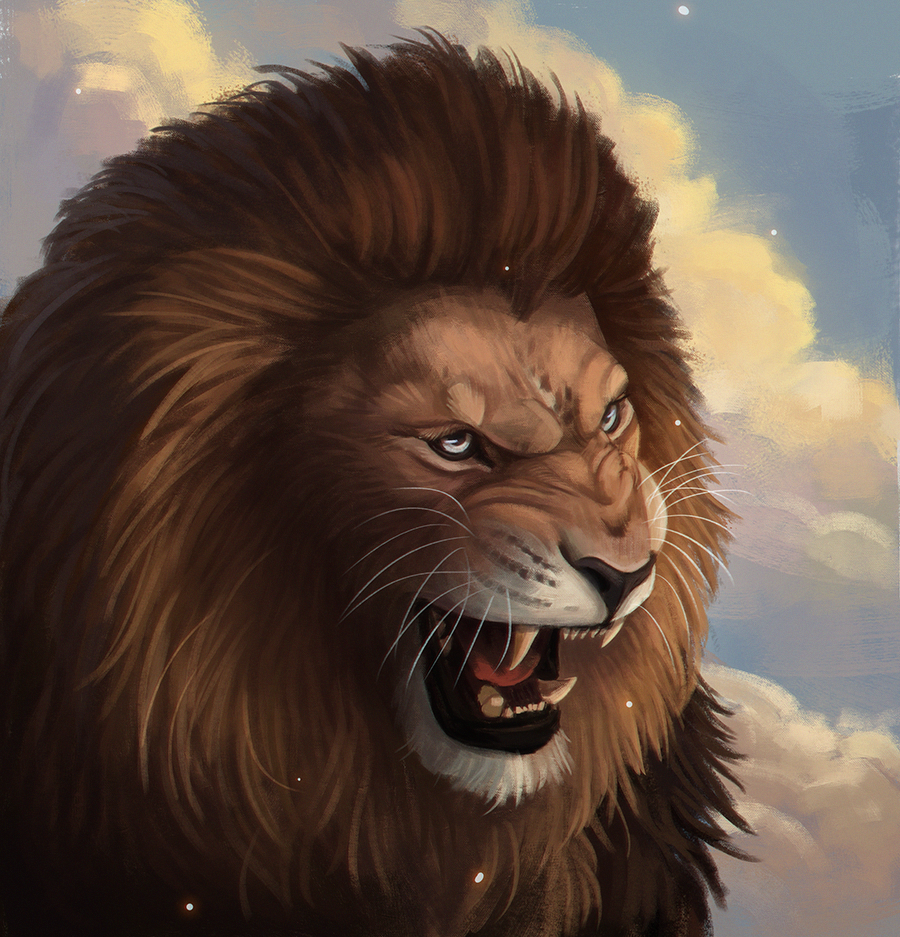 2019 anthro black_lips brown_body brown_fur day detailed_background digital_media_(artwork) felid fur lion lips male mammal open_mouth outside pantherine sky solo teeth tongue whiskers x-zelfa