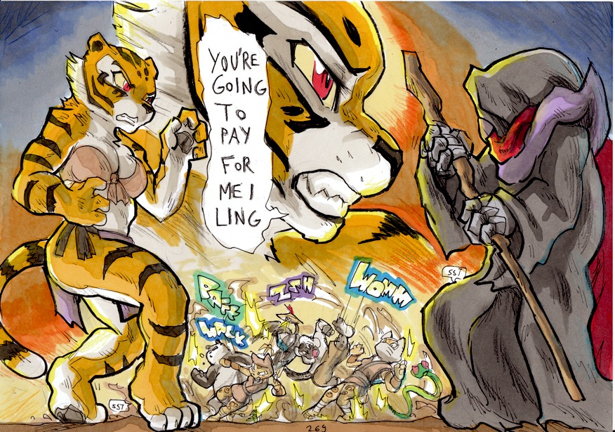 2014 angry anthro arthropod avian better_late_than_never bird breasts cleavage clothed clothing comic crane_(bird) daigaijin dialogue dreamworks english_text felid female feral fight fur giant_panda golden_snub-nosed_monkey group gruiform haplorhine insect kung_fu_panda leopard male mammal mantis master_crane master_mantis master_monkey master_po_ping master_tigress master_viper monkey multicolored_body multicolored_fur old_world_monkey painting_(artwork) pantherine primate reptile scalie snake snub-nosed_monkey speech_bubble su_wu text tiger traditional_media_(artwork) ursid wan_wu watercolor_(artwork) wing_wu wu_sisters