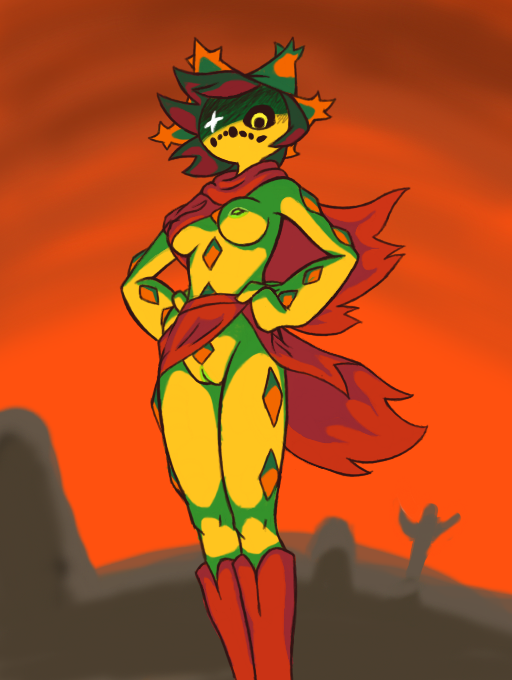 anthro bottomless breasts cacturne cloak clothed clothing desert female flora_fauna hat headgear headwear i-am-that-japanesse nintendo plant pok&eacute;mon pok&eacute;mon_(species) shiny_pok&eacute;mon solo video_games