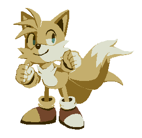 alpha_channel anthro blue_eyes bluekomadori canid canine clothing digital_media_(artwork) fist footwear fox fur gloves handwear low_res male mammal miles_prower pixel_(artwork) shoes simple_background smile solo sonic_the_hedgehog_(series) standing transparent_background white_body white_fur yellow_body yellow_fur
