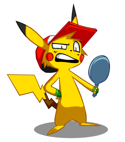 2014 alpha_channel ashchu baseball_cap black_nose clothing digital_drawing_(artwork) digital_media_(artwork) disgust eyebrows fingerless_gloves gloves greedforgreen handwear hat headgear headwear holding_mirror low_res mirror nintendo open_mouth pikachu pok&eacute;mon pok&eacute;mon_(species) raised_eyebrow red_cheeks simple_background solo standing transparent_background video_games yellow_body