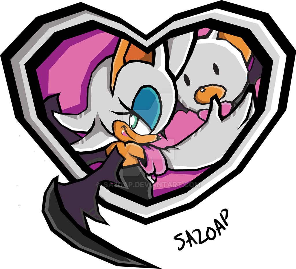 &lt;3 balloon bat_cracker chiropteran eyeshadow fur lipstick looking_back makeup mammal muzzle_(disambiguation) rouge_the_bat sa2oap sonic_the_hedgehog_(series) white_body white_fur wings