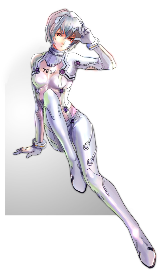 akou ayanami_rei bad_id bad_pixiv_id bodysuit evangelion:_2.0_you_can_(not)_advance neon_genesis_evangelion orange_eyes plugsuit rebuild_of_evangelion solo test_plugsuit white_bodysuit white_hair