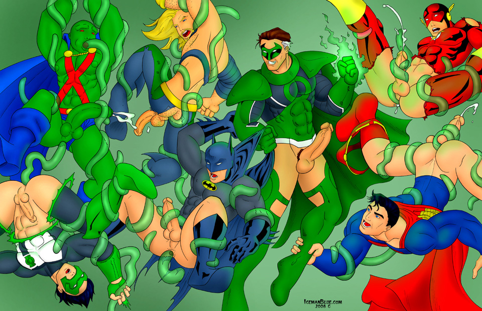 aquaman batman dc flash green_lantern icemanblue martian_manhunter parallax superman