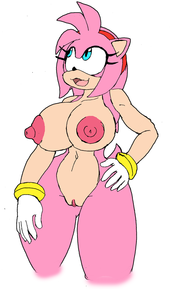 amy_rose bracelet clit_growth clitoris eulipotyphlan female fth_transformation fti_transformation fur gender_transformation genitals hedgehog intersex jewelry mammal nipples nude pink_body pink_fur pussy solo sonic_the_hedgehog_(series) transformation tryfag