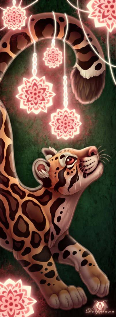 2020 ambiguous_gender brown_body brown_eyes brown_fur dolphydolphiana felid feline feral fur green_background inner_ear_fluff leopardus light lighting mammal ocelot pink_nose signature simple_background solo tuft whiskers