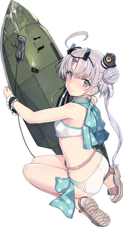 1girl akitsushima_(kantai_collection) full_body kantai_collection nishikitaitei-chan official_art shizuma_yoshinori solo transparent_background