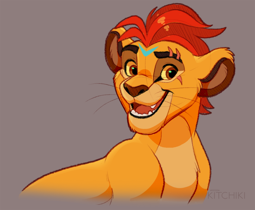 2020 brown_eyes digital_media_(artwork) disney felid feral hair kitchiki lion male mammal open_mouth pantherine red_hair solo teeth the_lion_king tongue