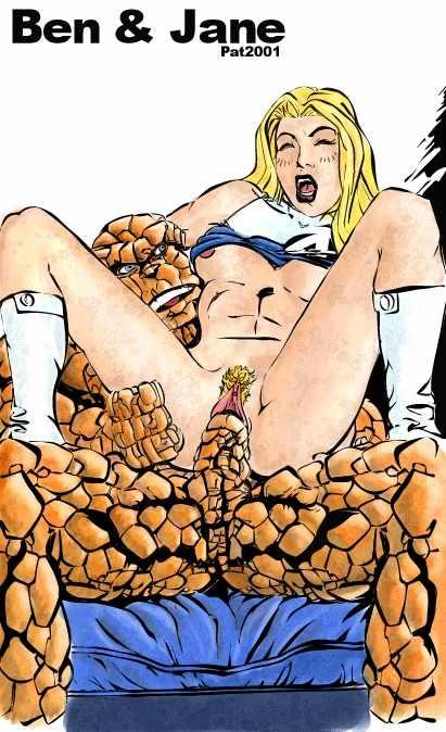 ben_grimm fantastic_four invisible_woman marvel pat sue_storm the_thing