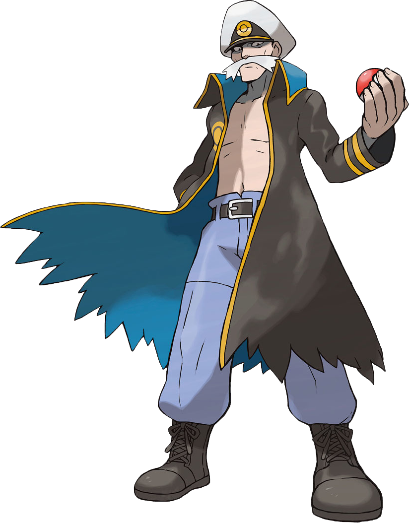 1boy artist_request belt black_coat black_eyes black_footwear blue_pants boots closed_mouth coat collarbone drake_(pokemon) elite_four facial_hair full_body hand_in_pocket hand_up hat high_collar holding holding_poke_ball legs_apart looking_at_viewer male_focus mustache navel official_art pants peaked_cap poke_ball poke_ball_(basic) poke_ball_symbol poke_ball_theme pokemon pokemon_(game) pokemon_oras solo standing stomach torn_clothes torn_coat transparent_background trench_coat two-sided_fabric white_headwear