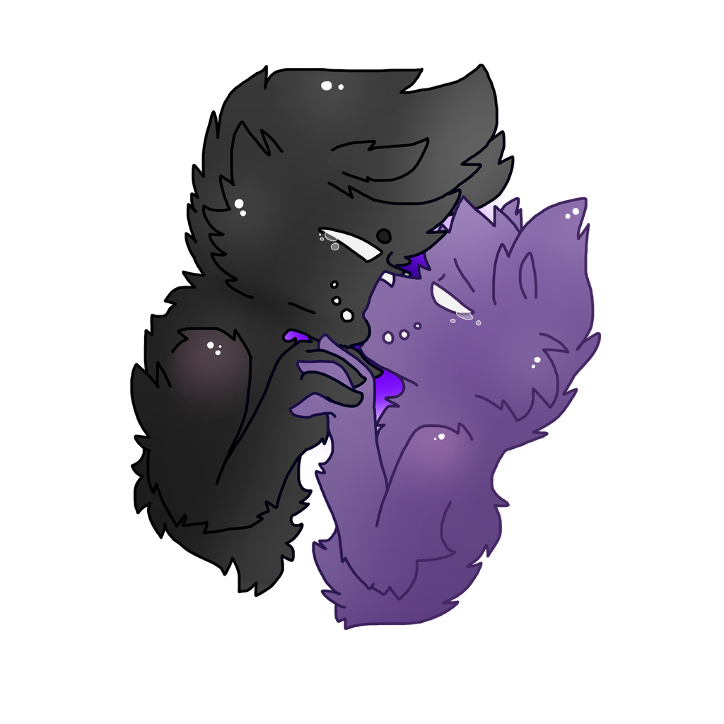 1:1 2015 alpha_channel alternate_species anthro black_body black_fur bodily_fluids crying duo five_nights_at_freddy's five_nights_at_freddy's_2 fur hand_holding kissing lagomorph leporid looking_at_another male male/male mammal no_pupils purple_body purple_fur rabbit romantic_couple scurryy shadow_bonnie_(fnaf) shadow_freddy_(fnaf) simple_background tears transparent_background ursid ursine video_games white_eyes