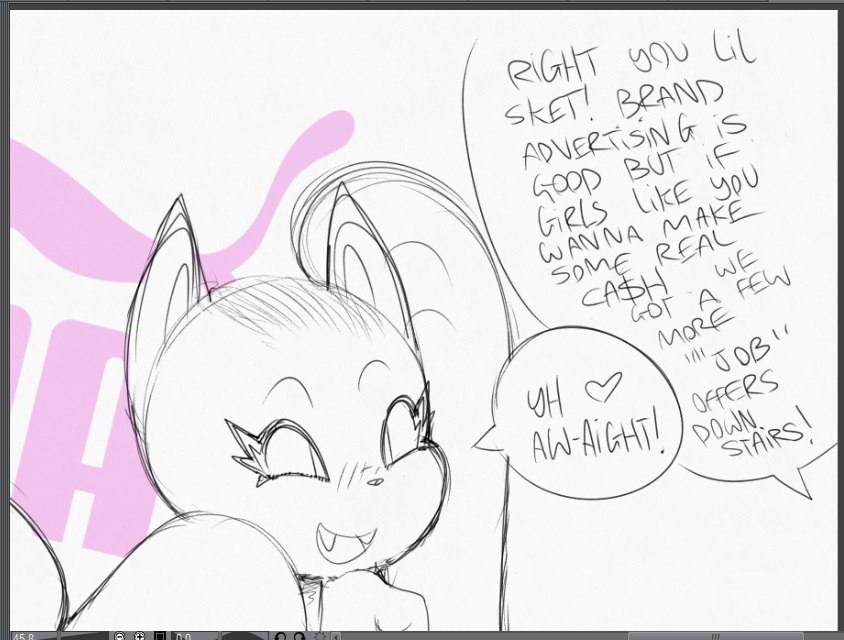 &lt;3 dialogue domestic_cat felid feline felis female hair long_hair mammal minx_kitten sketch smile smutbunny solo speech_bubble text