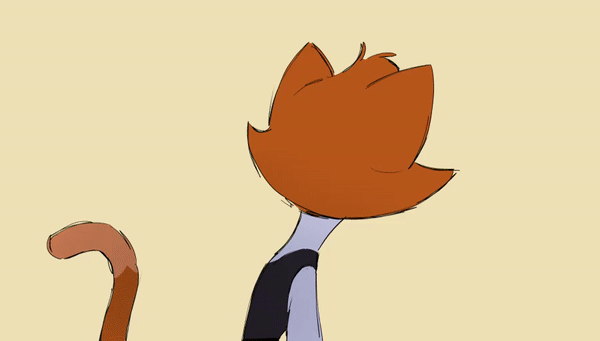 2d_animation animated anthro bow_tie cats_don't_dance clothed clothing danny_cat domestic_cat felid feline felis frame_by_frame fur gesture head_tuft looking_at_viewer male mammal orange_body orange_fur shira-hedgie short_playtime simple_background smile solo tuft warner_brothers waving