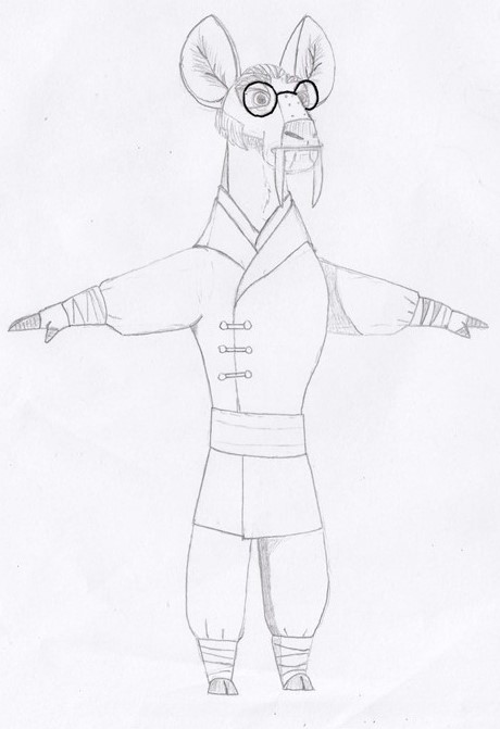 anthro arms_out army cervid clothed clothing concept_art dreamworks facial_hair fan_character kung_fu_panda male mammal mane sideburns soldier solo spectacles tusks unclesamtheman uniform warrior water_deer