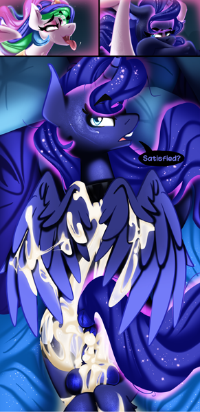 better_version_at_source equid equine female feral friendship_is_magic hasbro horn horse incest_(lore) intersex intersex/intersex mammal my_little_pony pony princess_celestia_(mlp) princess_luna_(mlp) sibling sister sisters tagme unicorn zvn