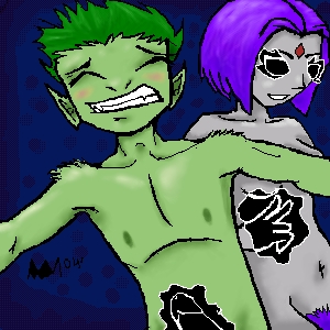 beast_boy dc dcau raven teen_titans