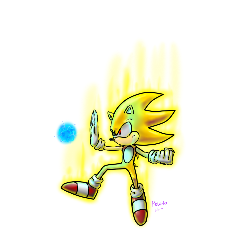 1:1 alpha_channel angry anthro attack bright clothing energy_ball eulipotyphlan flying footwear glistening glistening_hair gloves hair handwear hedgehog male mammal mitten_hands peludo shoes simple_background solo solo_focus sonic_the_hedgehog sonic_the_hedgehog_(series) spikes super_powers super_sonic transparent_background yellow_body