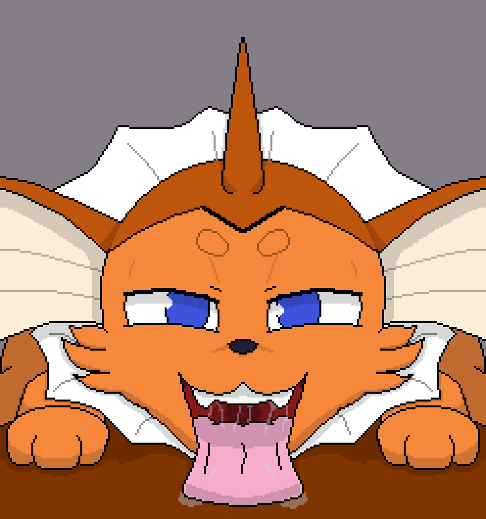 bodily_fluids buster_(ffb_2) canid canine digital_media_(artwork) eeveelution feral ffb_2 male mammal mouth_shot nintendo open_mouth original_characters pixel_(artwork) pok&eacute;mon pok&eacute;mon_(species) presenting saliva solo tongue tongue_out vaporeon video_games