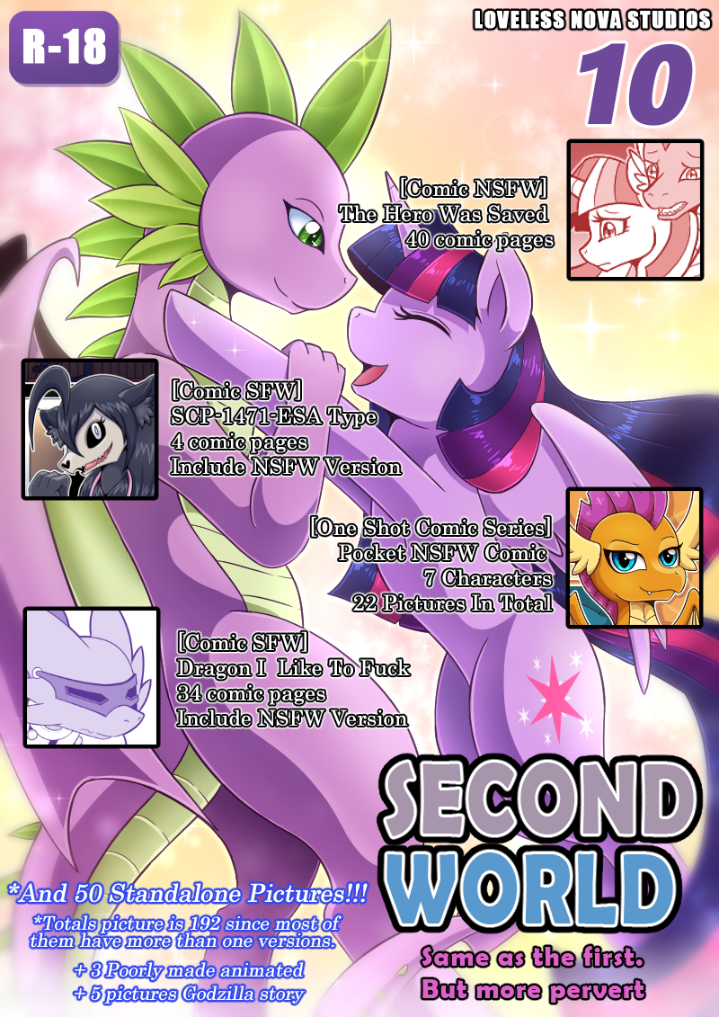 advertisement anthro art_pack comic dragon duo english_text equid female feral friendship_is_magic hasbro horn male male/female mammal my_little_pony spike_(mlp) text twilight_sparkle_(mlp) vavacung winged_unicorn wings