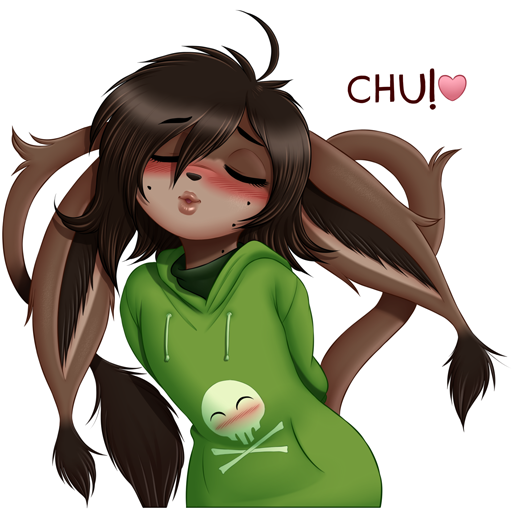 1:1 alpha_channel american_mythology anthro brown_body brown_fur brown_hair chupacabra clothing eric_dielli fur girly green_eyes hair hoodie lemur2003_(artist) lips male mythology simple_background solo topwear transparent_background