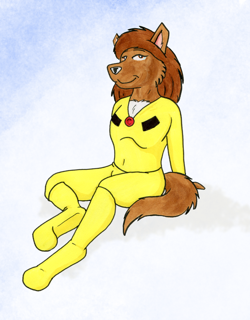 alan_foreman anthro black_nose bowman's_wolf brown_body brown_fur brown_hair canid canine canis clothed clothing female flat_chested florence_ambrose freefall fur hair mammal red_wolf solo webcomic wolf