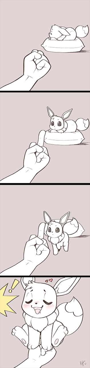 ! &lt;3 2021 3_toes 4koma ajin ambiguous_gender ambiguous_penetration bestiality blush bodily_fluids comic digitigrade dipstick_tail disembodied_hand drooling duo eevee eyes_closed feet female female/ambiguous feral fingering fluffy fluffy_tail gesture greyscale hi_res human human_on_feral humor interspecies long_image looking_pleasured mammal meme middle_finger monochrome multicolored_tail nintendo open_mouth penetration pet_bed pok&eacute;mon pok&eacute;mon_(species) quadruped saliva size_difference smaller_female smile surprise tall_image toes tongue tongue_out video_games walking