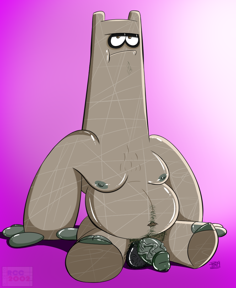 balls belly cartoon_network chowder_(series) elemental_creature elemental_humanoid genitals humanoid humanoid_genitalia humanoid_penis male mineral_fauna mineral_humanoid navel nipples not_furry penis rcc2002 rock rock_creature rock_humanoid shnitzel solo