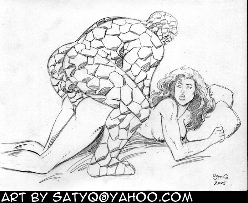 ben_grimm fantastic_four marvel satyq she-hulk the_thing