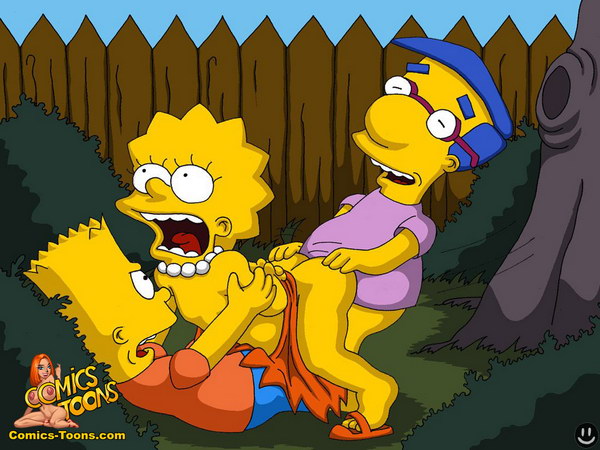 bart_simpson lisa_simpson milhouse_van_houten tagme the_simpsons