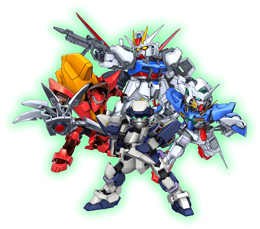 3d aile_strike_gundam aiming arbalest arm_blade arm_slave_(mecha) beam_rifle blue_eyes code_geass crossover energy_gun full_metal_panic! green_eyes gun gundam gundam_00 gundam_exia gundam_seed guren_nishiki holding holding_gun holding_weapon looking_at_viewer mecha mobile_suit multiple_crossover no_humans official_art open_hand science_fiction strike_gundam super_robot_wars super_robot_wars_dd transparent_background v-fin weapon yellow_eyes