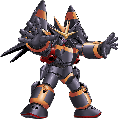 chibi gunbuster looking_ahead lowres mecha no_humans official_art one-eyed open_hands purple_eyes science_fiction solo super_robot super_robot_wars super_robot_wars_t top_wo_nerae! transparent_background