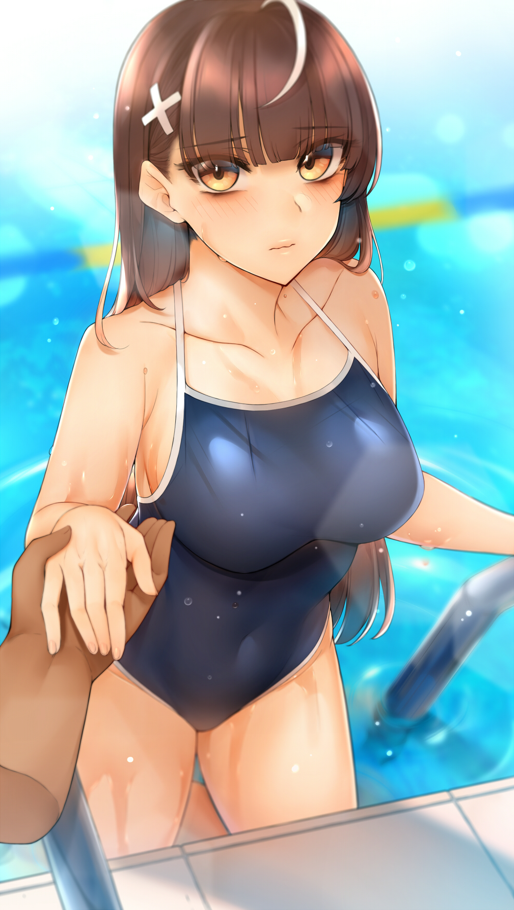 school_swimsuit swimsuits tagme wet