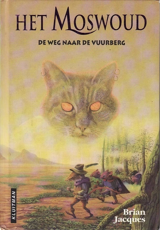 anthro biped book_cover cape clothed clothing cover dutch_text ear_piercing ear_ring felid feline felis female footwear fully_clothed group hans_parlevliet hat_feather headgear headwear herman_tulp loose_feather male mammal mouse murid murine outside piercing plant redwall rodent text traditional_media_(artwork) tree tsarmina_greeneyes walking whiskers wildcat