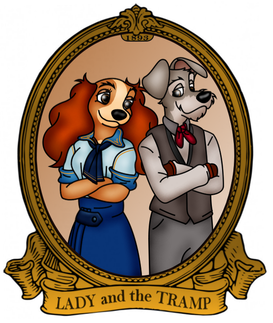 2021 alpha_channel anthro bird_dog canid canine canis clothed clothing cocker_spaniel disney domestic_dog duo english_text female folwilliar fur grey_body grey_fur hunting_dog lady_(lady_and_the_tramp) lady_and_the_tramp male male/female mammal simple_background spaniel text tramp transparent_background