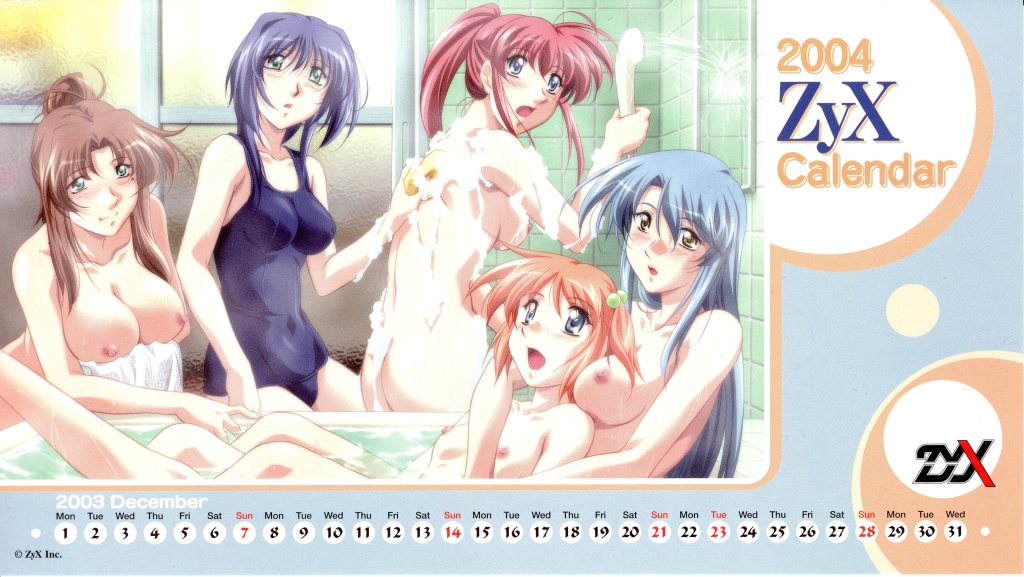 2004 5girls :o ahoge ass back bath bathing bathtub blue_eyes blue_hair blush breast_hold breasts brown_hair calendar_(medium) covered_nipples december embarrassed everyone family flat_chest from_behind green_eyes hair_bobbles hair_ornament hug hug_from_behind impossible_clothes impossible_swimsuit indoors large_breasts long_hair looking_back mature mole mole_under_eye mother_and_daughter multiple_girls nipples nude official_art one-piece_swimsuit orange_hair pink_hair ponytail reclining sagara-san'chi_no_etsuraku_life sagara_arisa sagara_emiru sagara_maria sagara_ruruka sagara_sanae school_swimsuit short_hair short_twintails shower_head siblings sideboob sisters sitting sitting_on_lap sitting_on_person soap submerged surprised swimsuit towel twintails water wet yamane_masahiro yellow_eyes